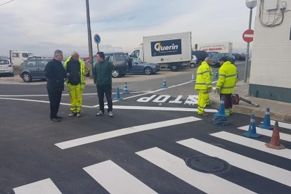 Imatge de les obres realitzades al carrer Vint-i-vuit de Bonavista