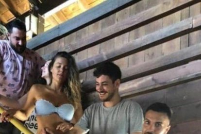 Cepeda, Lorena Gómez y Moisés Losada a PortAventura.