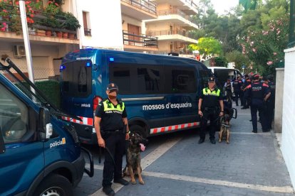 Els Mossos d'Esquadra van realitzar les detencions en un operatiu conjunt amb agents de la Policia Local de Salou i Policia Nacional.