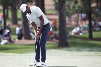 Tony Finau durant el Masters d'Augusta d'aquest any.