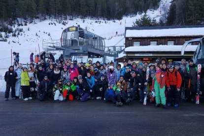 El grup ha compartit tot el cap de setmana a les pistes de Port Ainé