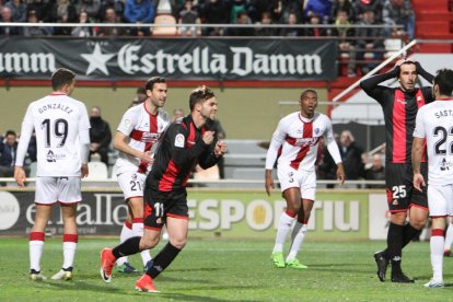 Carbia just després d'una clara ocasió de gol