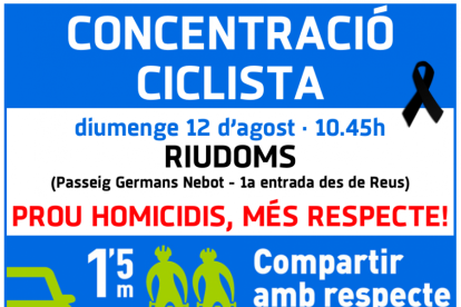 Cartell de la convocatòria d ela concentració.