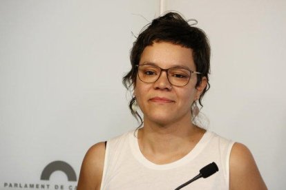 Imatge de la diputada de la CUP Natàlia Sánchez.