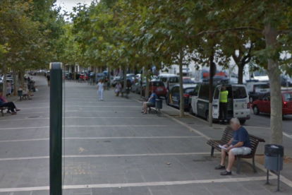 Imatge de la Rambla del Rei en Jaume, on haurien tingut lloc els fets.