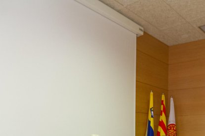 Antoni González, Josep Poblet y Josep Anton Ferré durante la presentación.