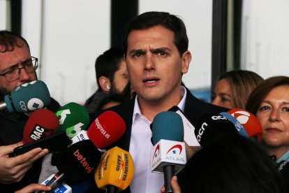 El president de Cs, Albert Rivera,