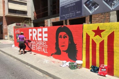 Mural de Anna Gabriel en Reus