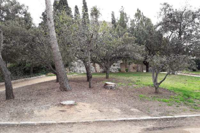 Una de las zonas que se mejorará de los jardines del Camp del Mart.