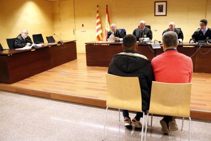 Imatge de l'acusat durant el judici a l'Audiència de Girona.