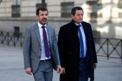 Imagen de archivo del comisario jefe de los Mossos d'Esquadra, Ferran López, yendo hacia la Audiencia Nacional.