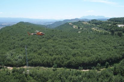 Un helicóptero de la compañía