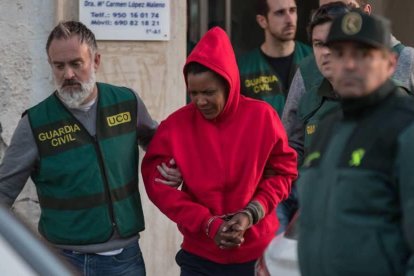 Ana Julia Quezada, autora de la mort de Gabriel, en el moment que és detinguda