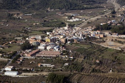 Vista aèrea de les Borges del Camp.