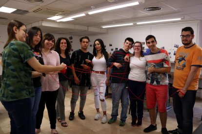 Un grup de joves que ha participat en la primera edició del Programa Noves Oportunitats del Camp de Tarragona.