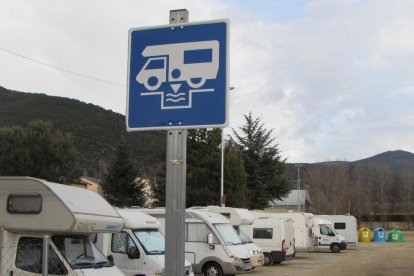 Imatge d'arxiu d'un aparcament d'autocaravanes.