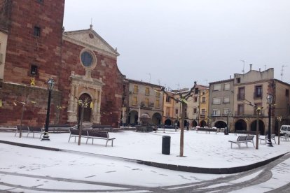 Imatge de Prades aquest dimarts al matí.