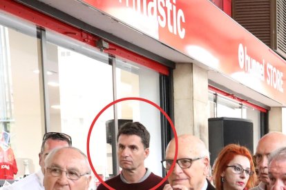 Gordillo estuvo presente durante la inauguración del Museo del Nàstic.