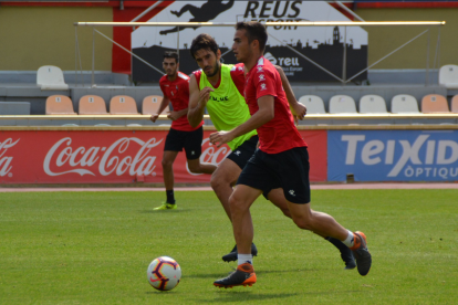 El CF Reus se ha entrenado este jueves y se muestra optimista de cara al partido del domingo.