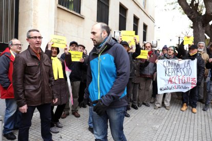 Dídac Ríos, antes de entrar en los juzgados.