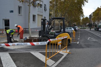 Aquesta setmana s'han iniciat les obres a la plaça Rebull.