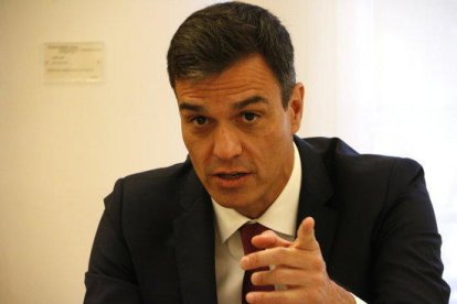 El president del govern espanyol, Pedro Sánchez, a la Moncloa.