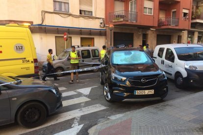 La zona se encuentra acordonada por los Mossos D'Esquadra.