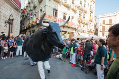 El Bou de Reus, en la plaza del Mercadal, en una imagen de archivo.