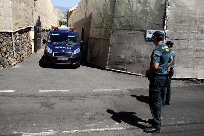 Imatge de la Guàrdia Civil davant el lloc dels fets.