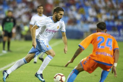 Imatge del partit del Zaragoza contra el Rayo Majadahonda de diumenge passat.