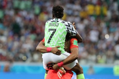 Musa fue el autor de los dos goles de Nigeria.