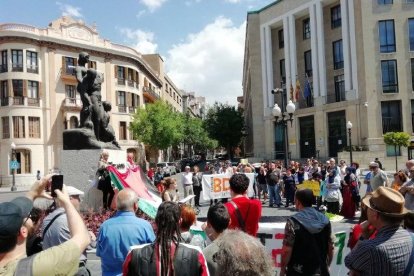 Un moment de la concentració a Tarragona