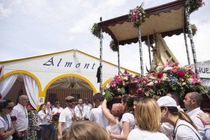 La romeria, en l'espai del Santuari de Loreto on es van instal·lar les diverses casetes.