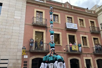 Pilar de 7 amb folre de la Colla Castellera de Sant Pere i Sant Pau al Catllar