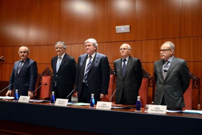 Imatge d'arxiu del jutge, Pablo Llarena, en una reunió.