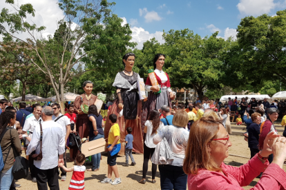 En el marc de la XXXI Diada de la Puntaire de Catalunya, es va celebrar la primera trobada de gegantes puntaires.