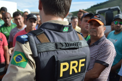 Imagen de archivo de un agente de policía de Brasil.