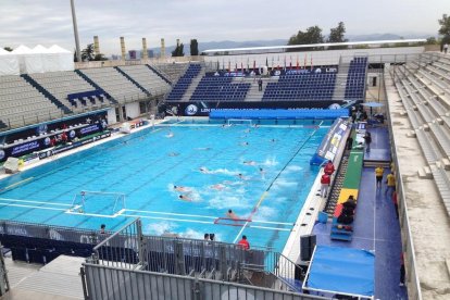 La imatge dels campionats de waterpolo pujada per Floria a les xarxes.