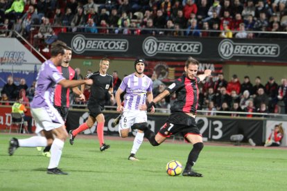 El único gol de Querol esta temporada lo consiguió contra el Valladolid en el Estadi.