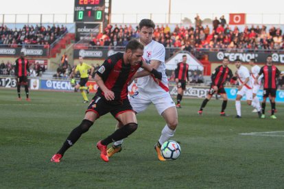 Querol en el matx contra el Sevilla Atlético jugat a l'Estadi.