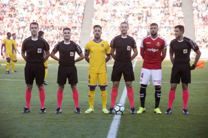 Rubén Eiriz Mata, durant el Nàstic-Alcorcón de la passada temporada.