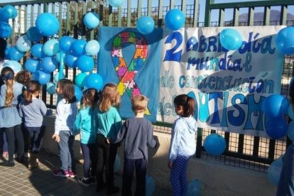 Imatge de la celebració del Dia Mundial de l'Autisme.