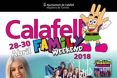 Imagen del cartel del Calafell Family Weekend.