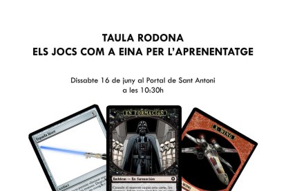 Imagen del cartel de la charla 'Los juegos como herramienta para el aprendizaje'.