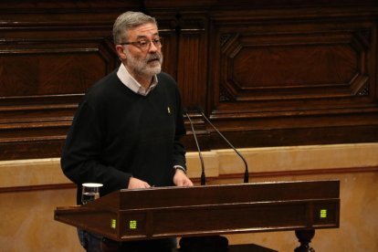 El diputado de la CUP Carles Riera en el Parlament.