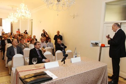 Mariano Marzo, durante la conferencia que ofreció durante la presentación del Plan de Sostenibilidad.