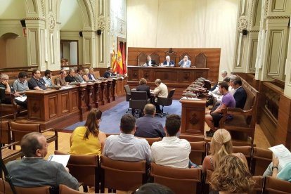 Imagen del pleno de la Diputación de Tarragona celebrado este viernes.