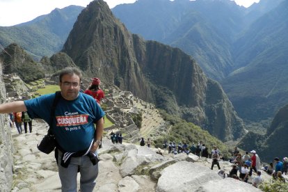 Martín Castell Castella en el Machu Picchu.