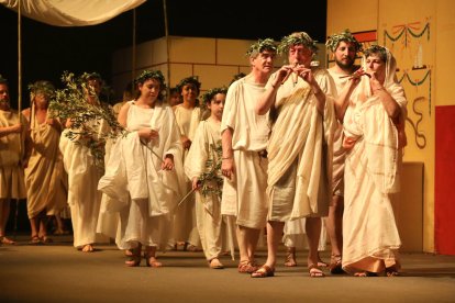 Més d'un centenar de persones van participar en l'acte de clausura de Tarraco Viva.