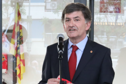 Josep Maria Andreu, durante la presentación del museo y de la tienda.